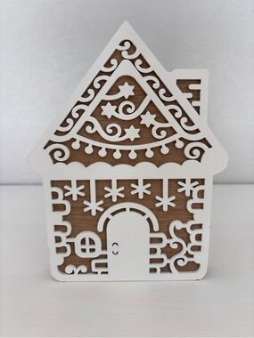 QUILL to PAPER Gingerbread House Standing Sign NWT